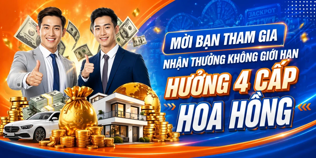 Mời bạn tham gia nhận thưởng không giới hạn hưởng 4 cấp hoa hồng